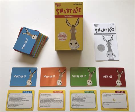 smart ass card example|smart ass trivia game.